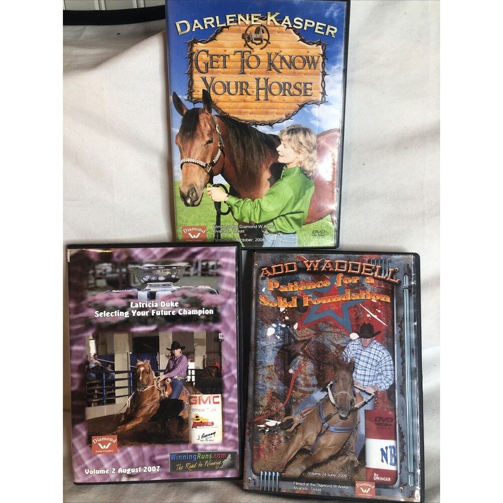 3 - Winning Runs Barrel Racing DVD’s Latricia Duke, Add Waddell, Darlene Casper